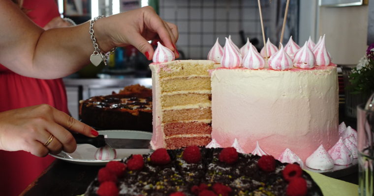 Baking for friends … my first ever ombré cake