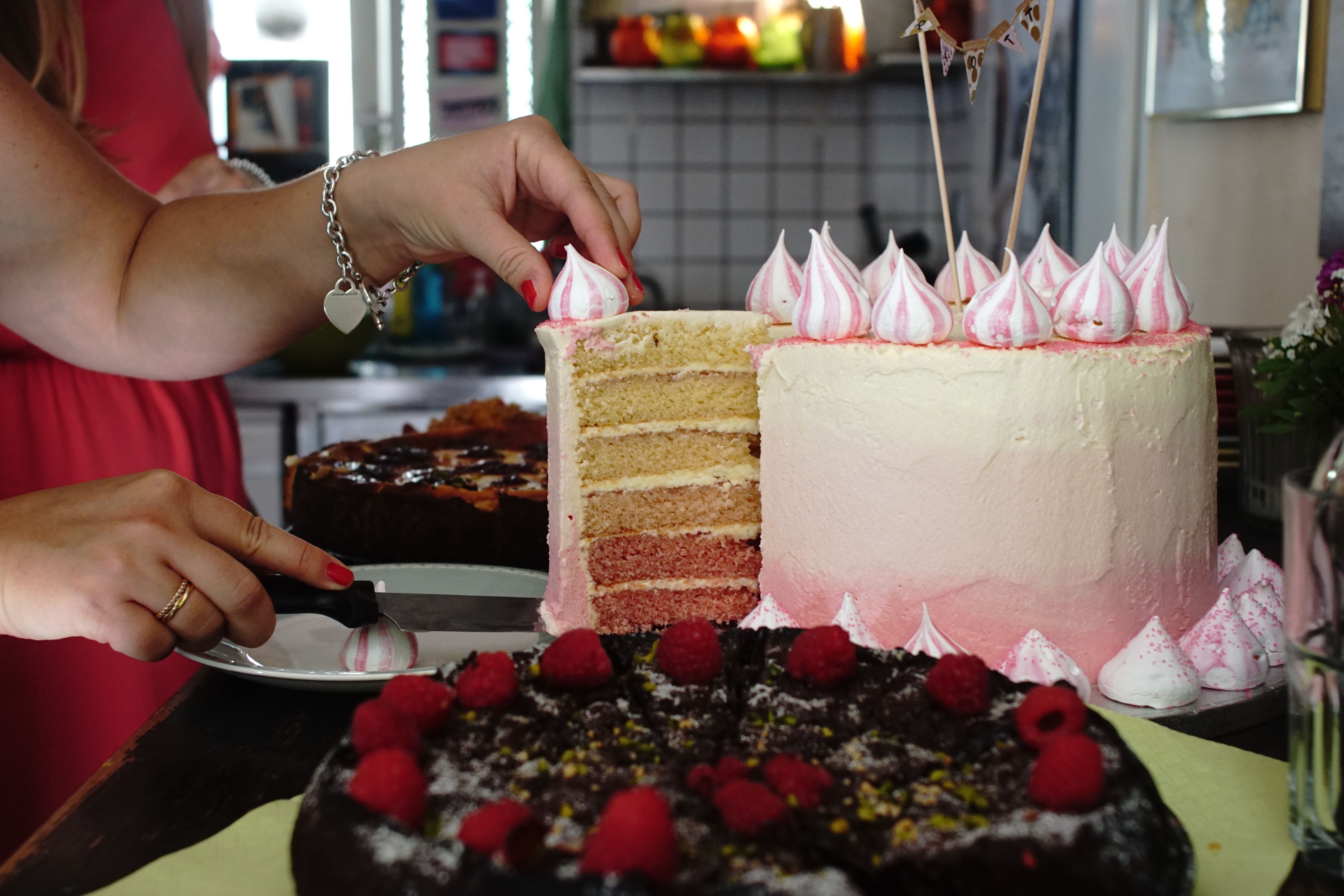 Baking for friends … my first ever ombré cake