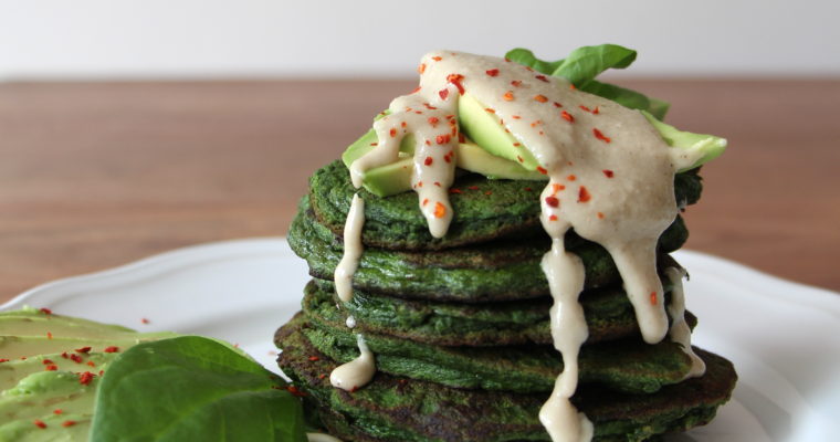 Breakfast lovers unite … savory spinach pancakes