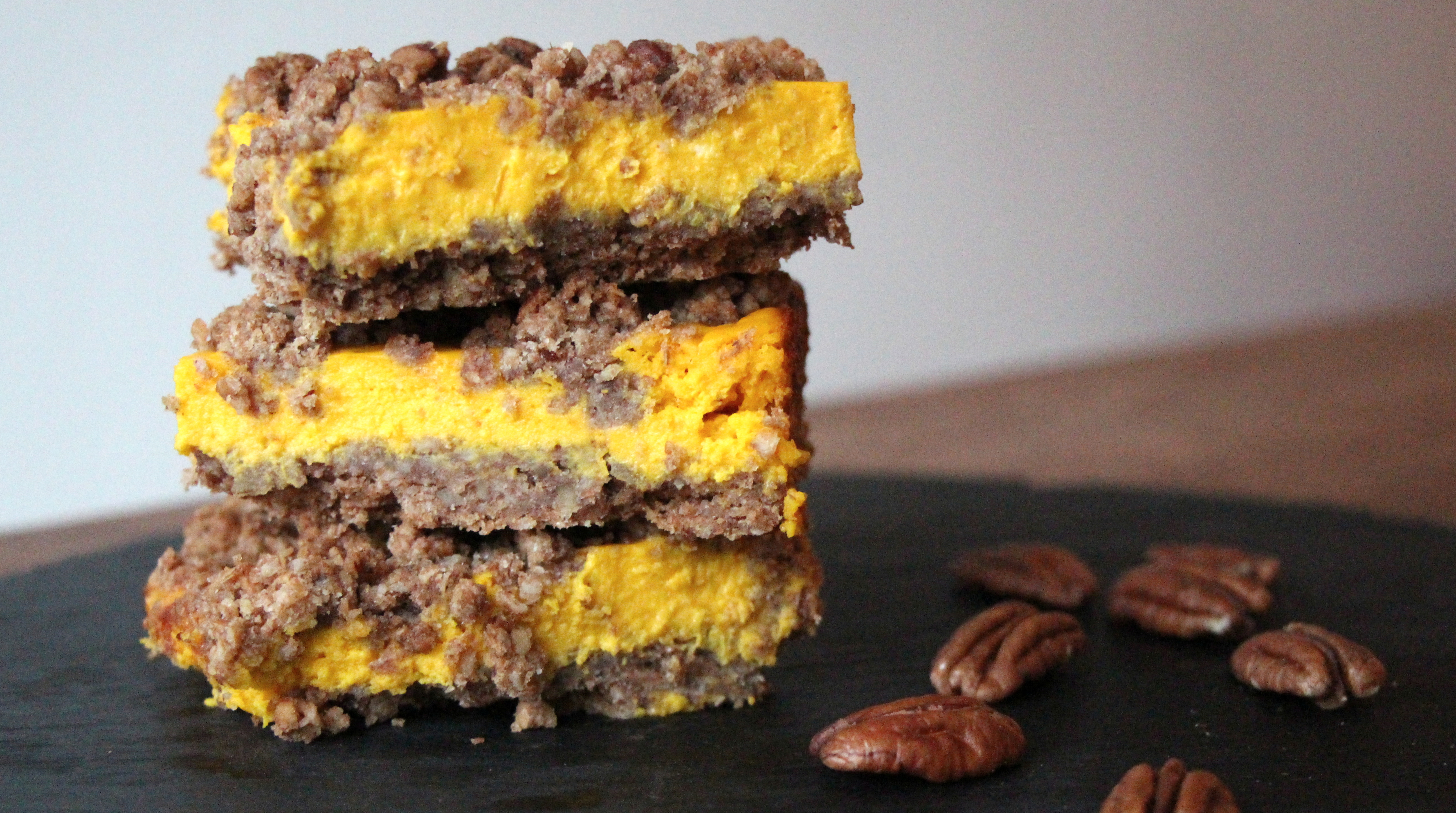 Pumpkin cheesecake bars … it’s officially pumpkin season