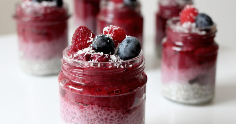 Quick breakfast and other morning rituals … açaí berry chia pudding