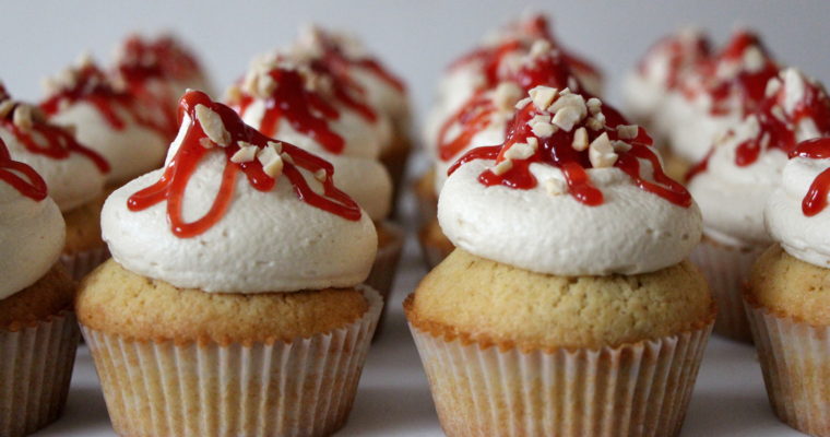 Goodbye 2017 … Peanut butter and jelly cupcakes