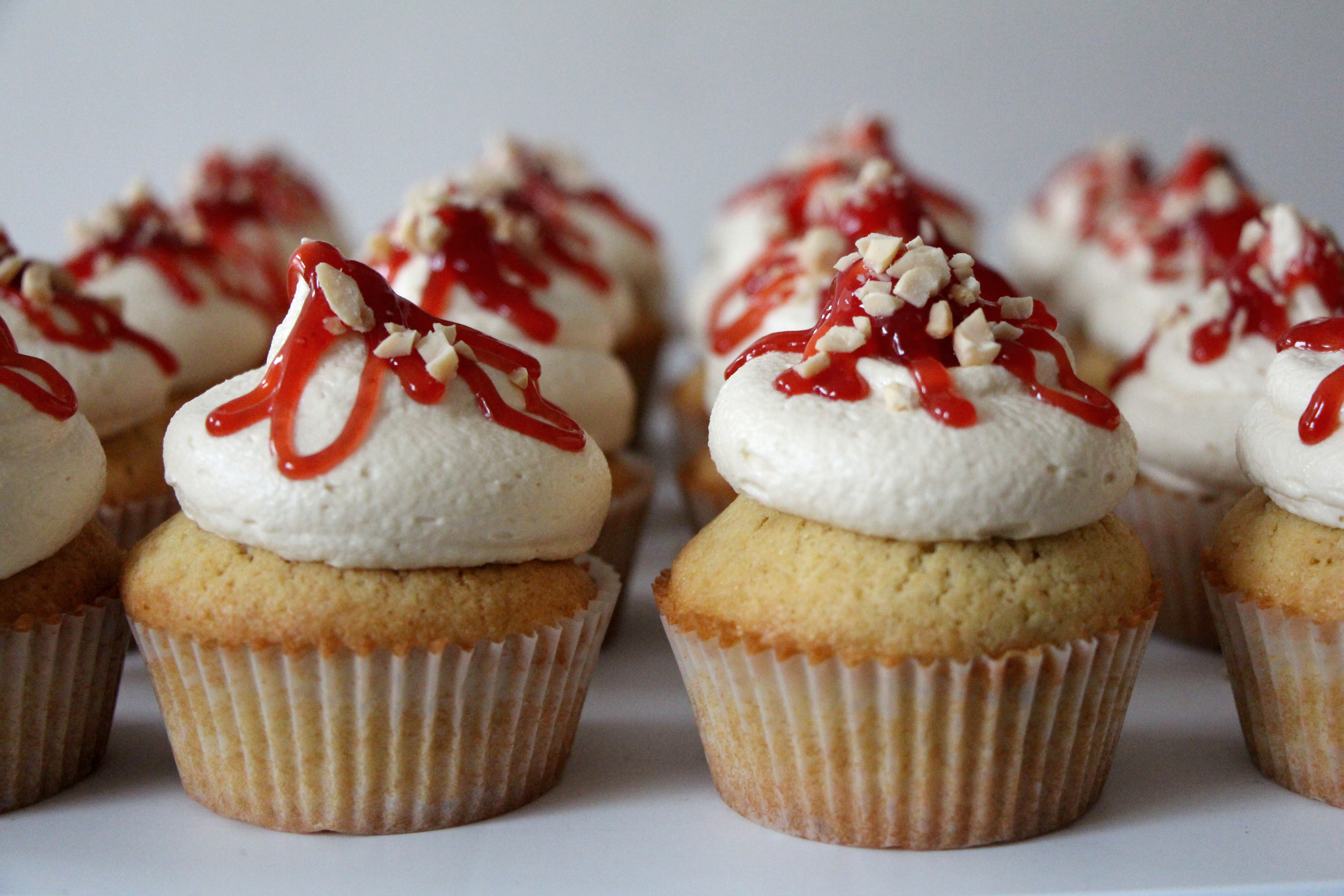 Goodbye 2017 … Peanut butter and jelly cupcakes