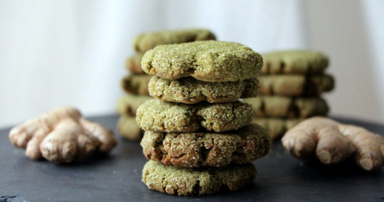 A word about superfoods … matcha gingerbread cookies