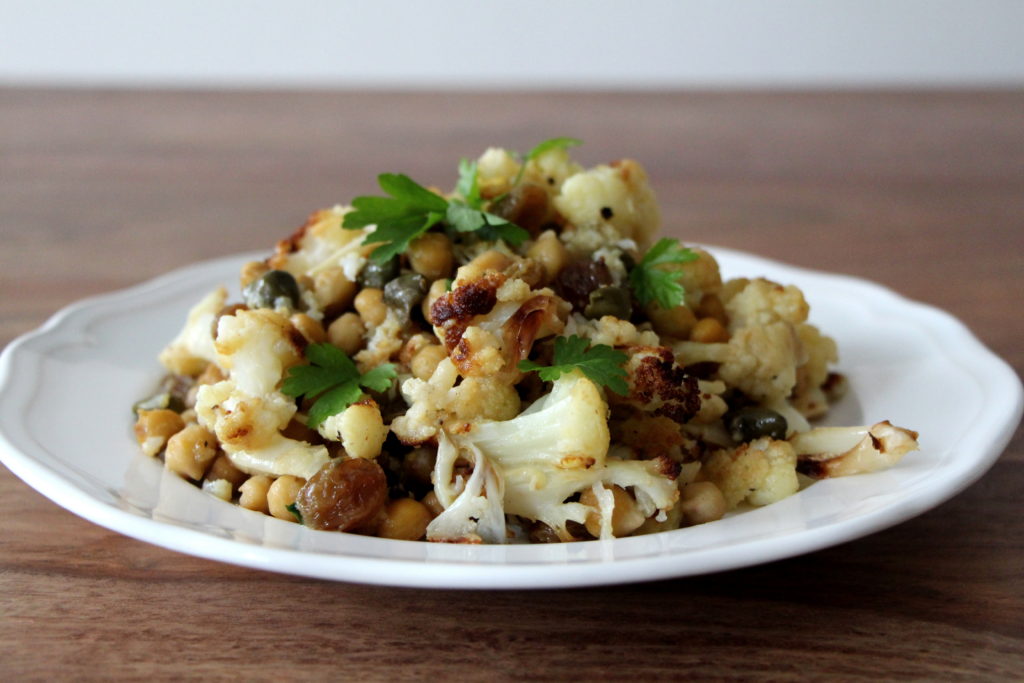 Sicilian roasted cauliflower