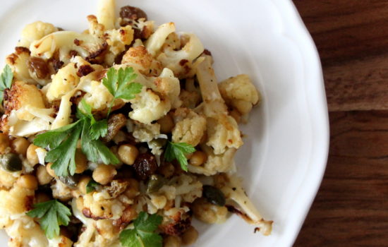 Sicilian roasted cauliflower