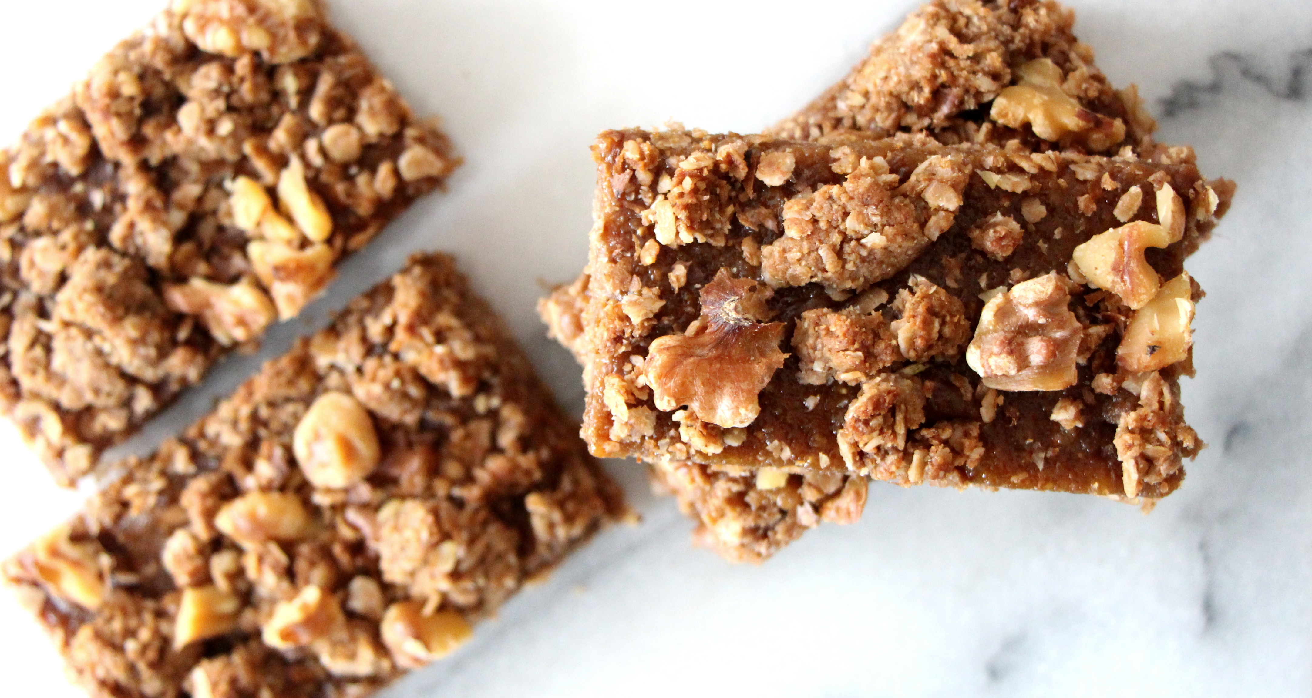 Vegan walnut fig bars