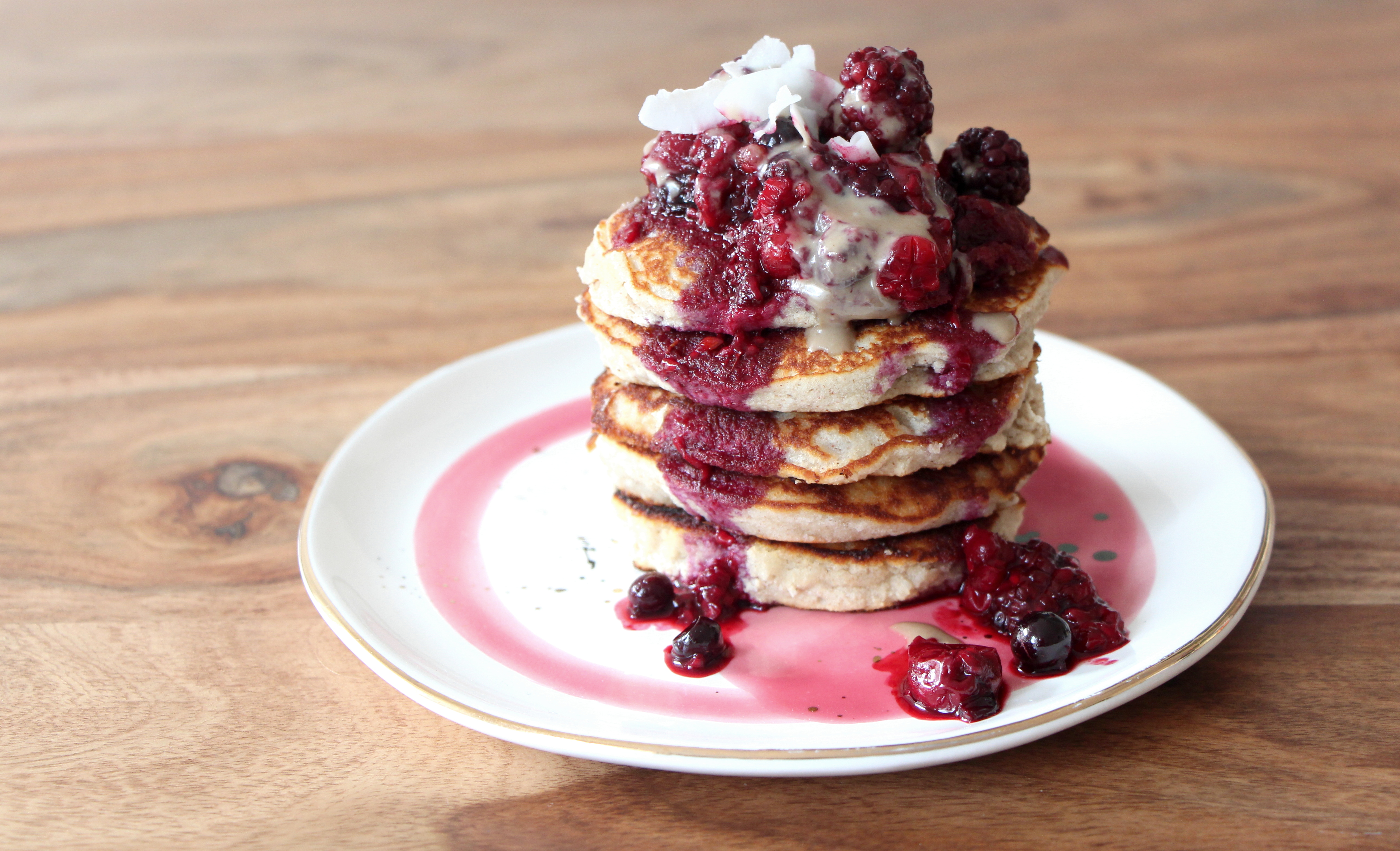 Sugar-free coconut pancakes