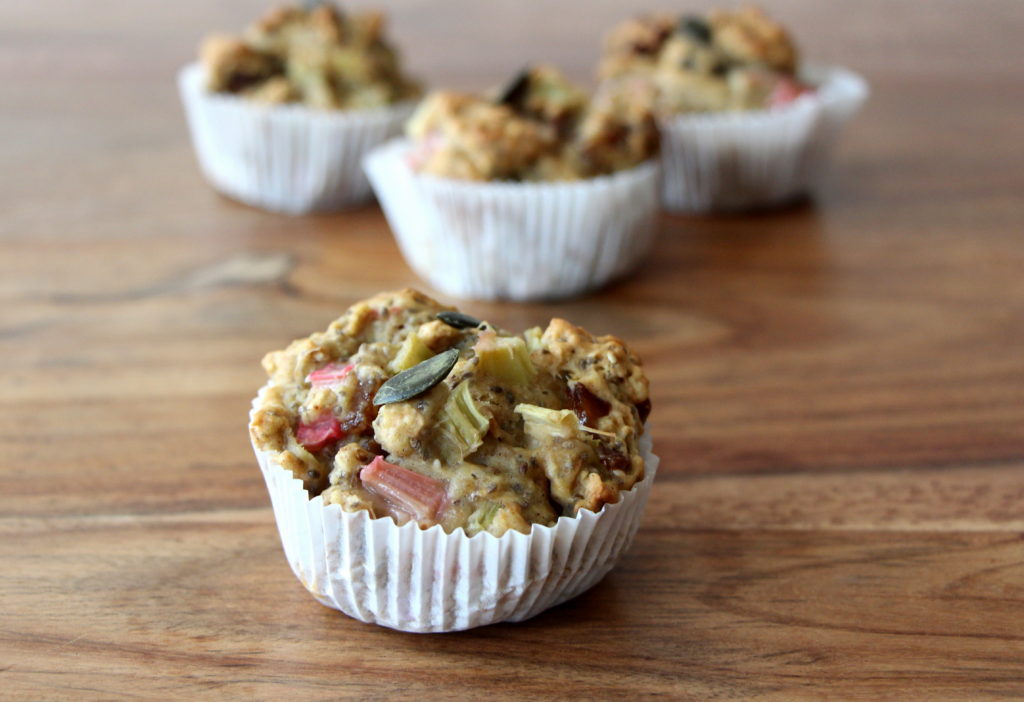 Rhubarb Chia Muffins