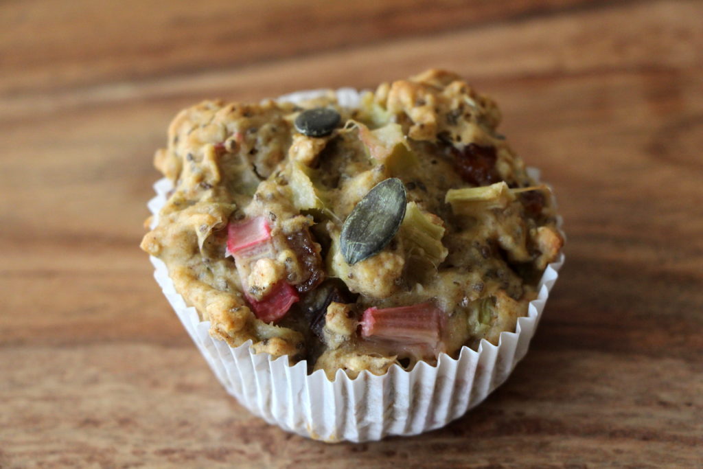 Rhubarb Chia Muffins