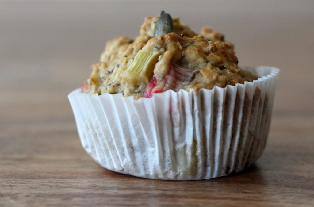 Rhubarb Chia Muffins