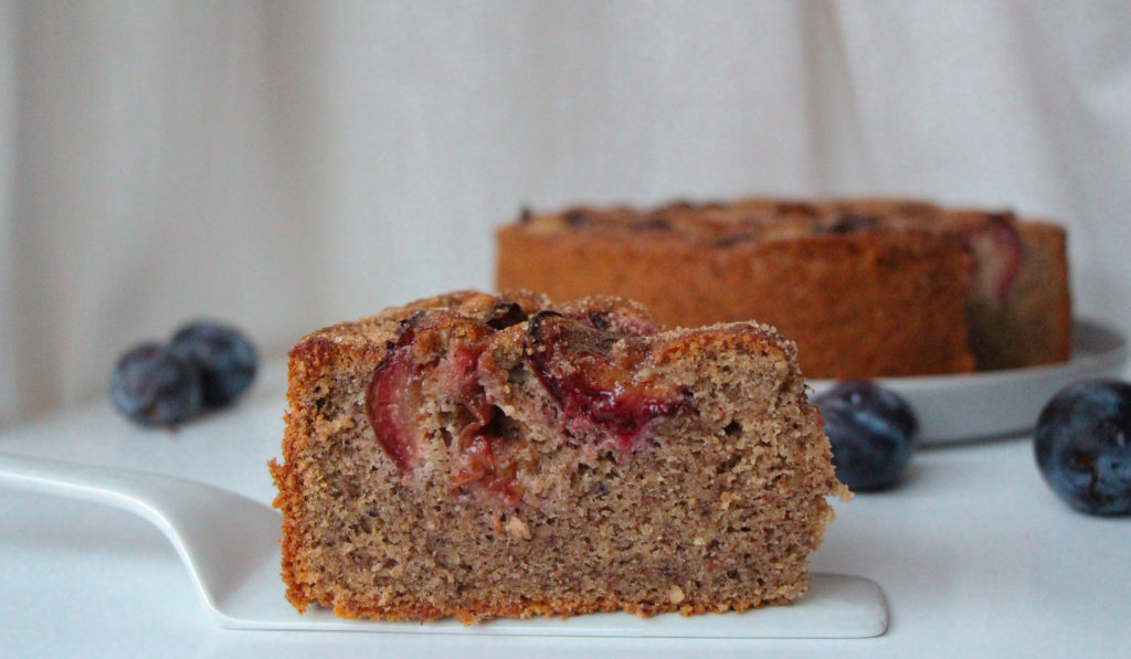 Hazelnut Plum Cake