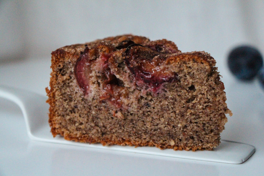 Hazelnut Plum Cake