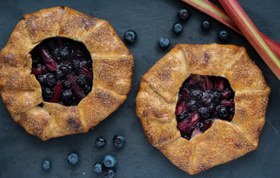 Rhubarb Blueberry Galette