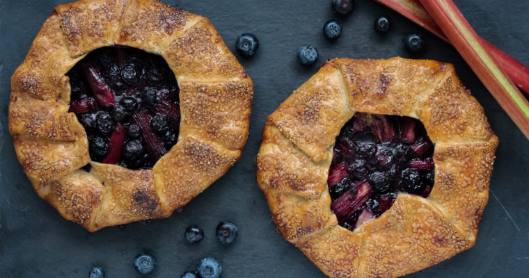 Rhubarb Blueberry Galette