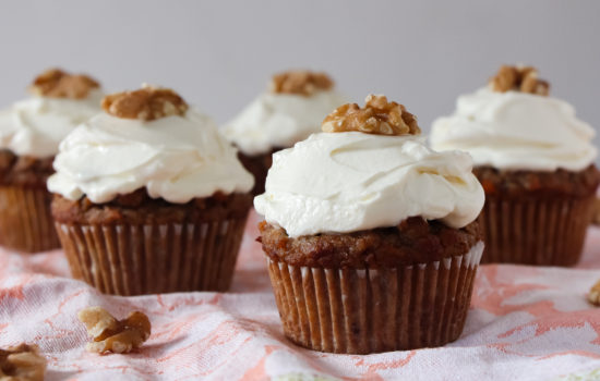 Carrot Cupcakes with Cream Cheese Frosting