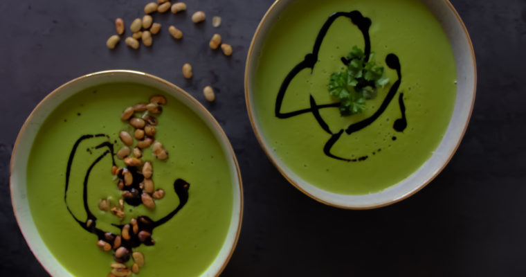 Vegan Broccoli and Pea Soup