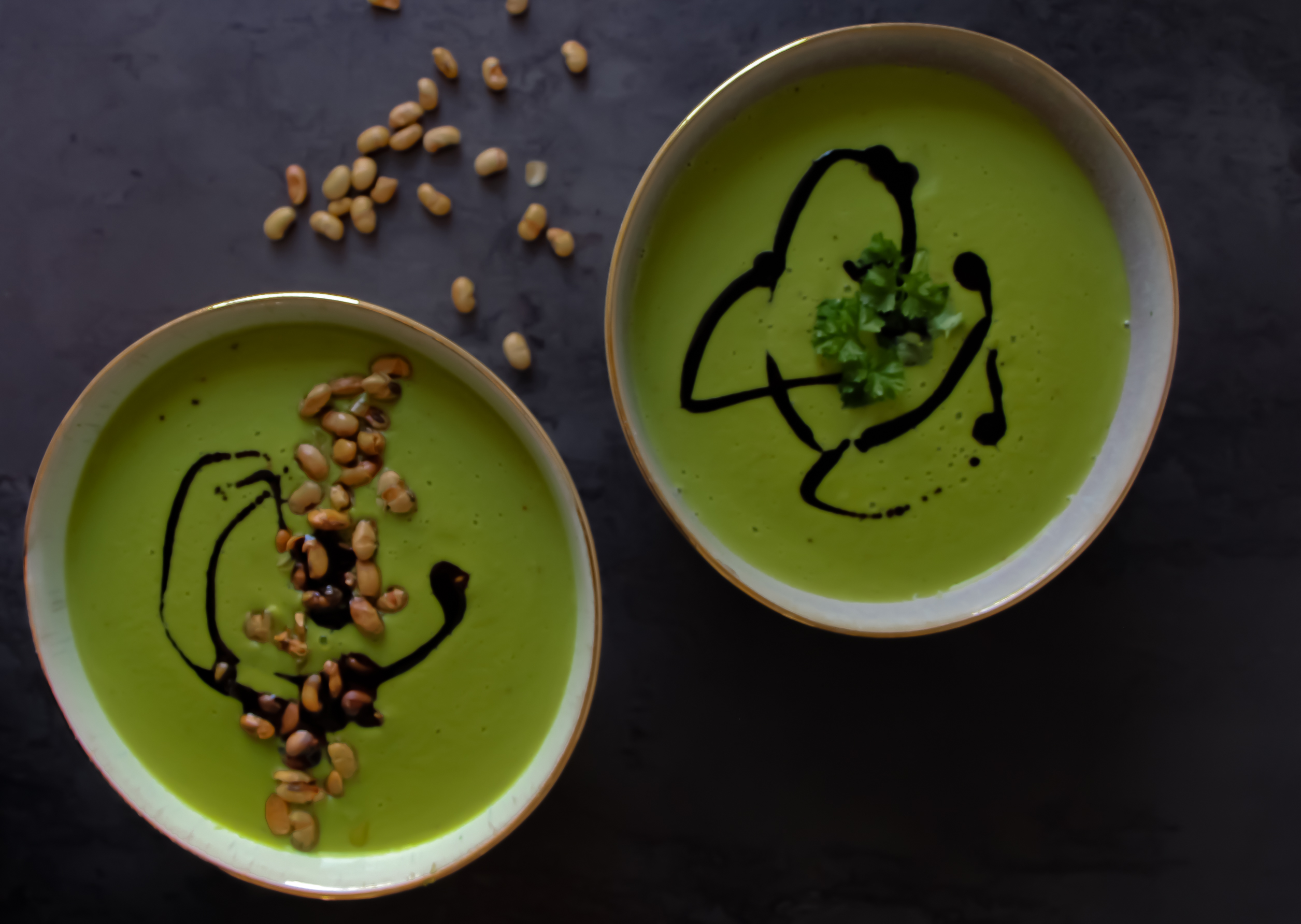 Vegan Broccoli and Pea Soup