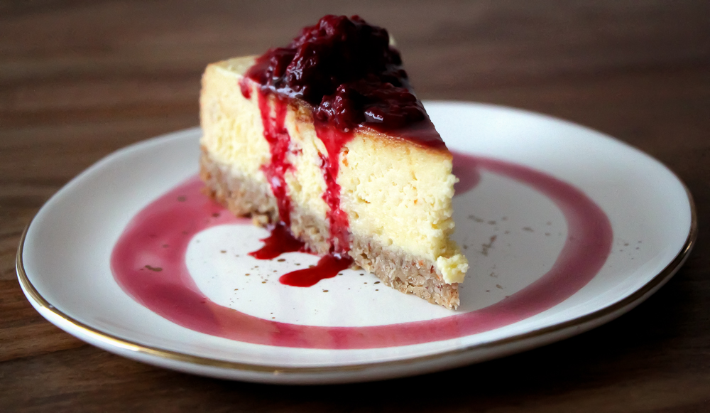 American Cheesecake mit weißer Schokolade