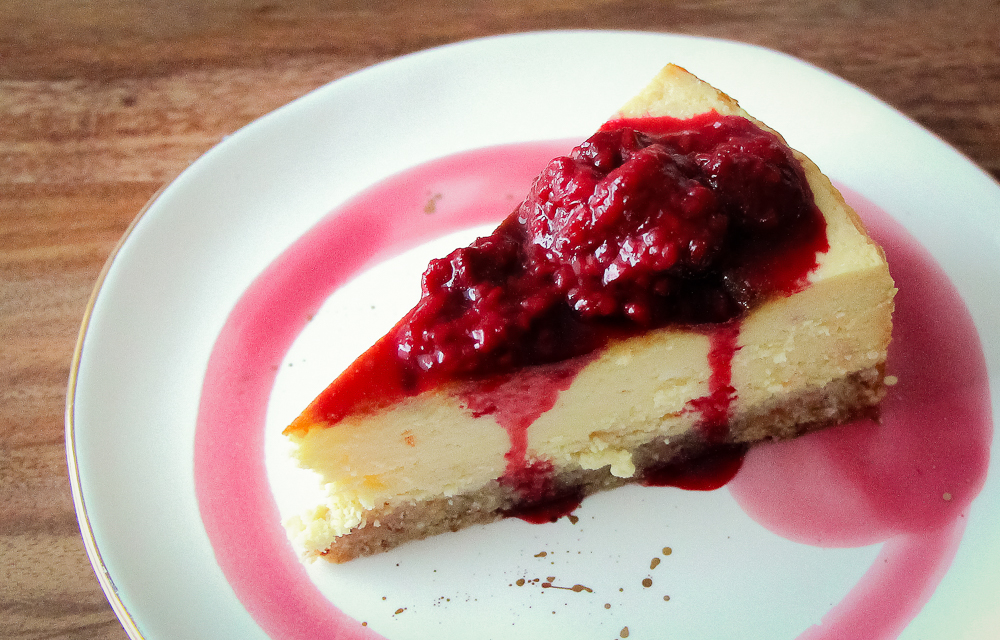 American Cheesecake mit weißer Schokolade